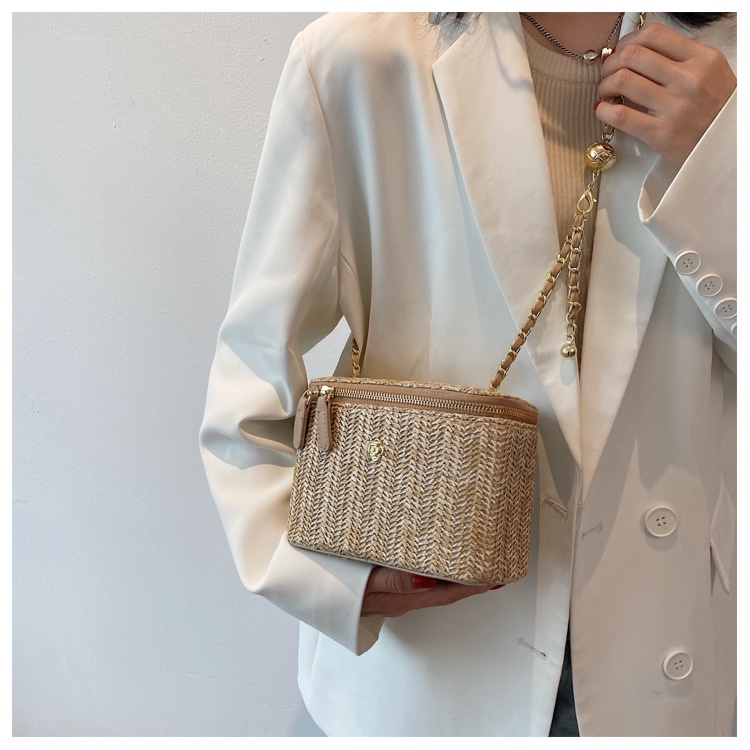 IELGY Túi Đeo Vai Đựng Mỹ Phẩm Bằng Vải Dệt Đơn Giản Dành Cho Nữ