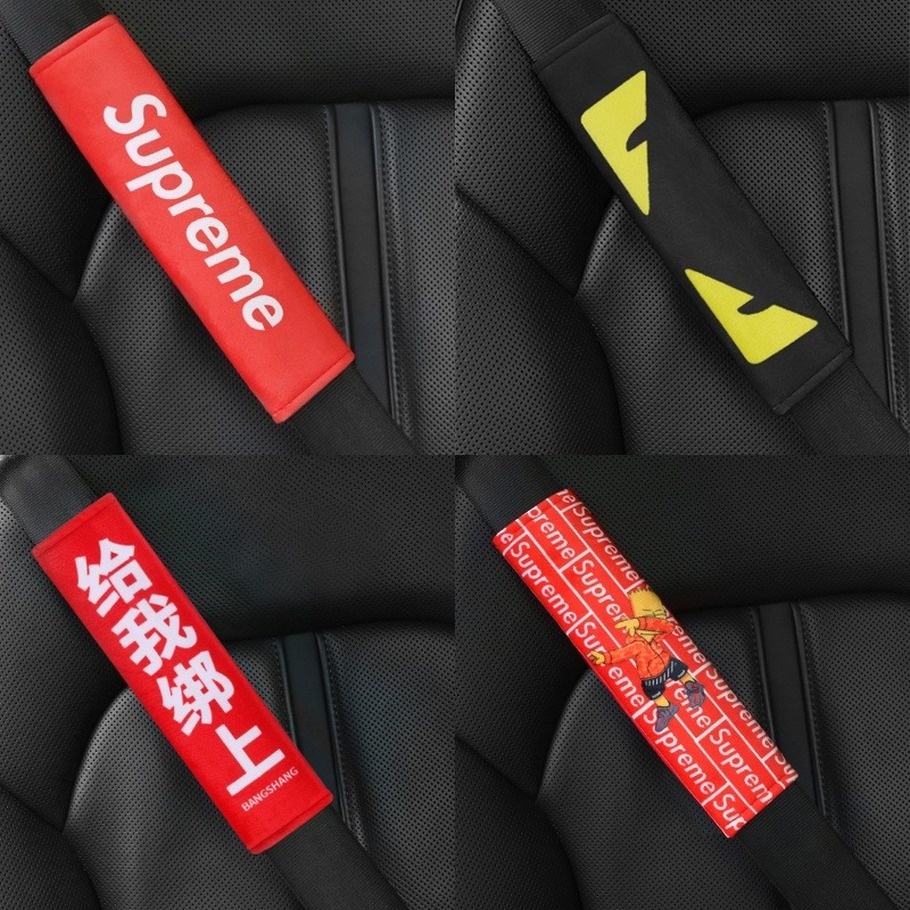 1 Đệm Bọc Dây Đai An Toàn In Hình Pikachu Champion Tofu Shop Supreme Cho Tesla