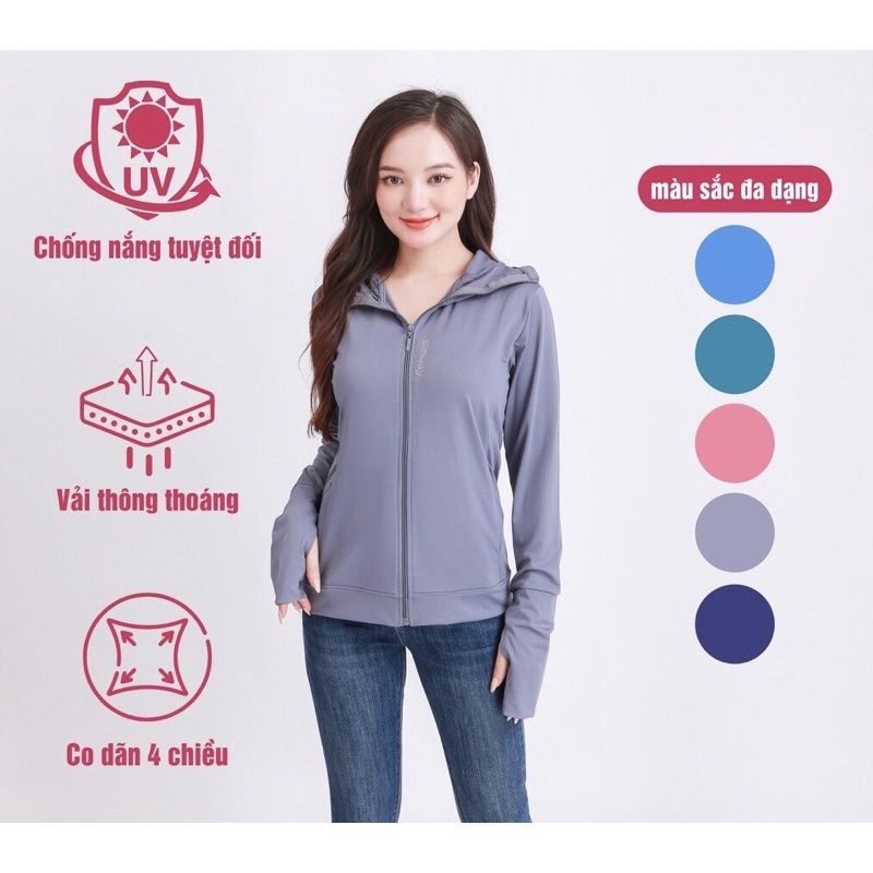 Áo chống nắng 2 lớp dáng ngắn siêu cute