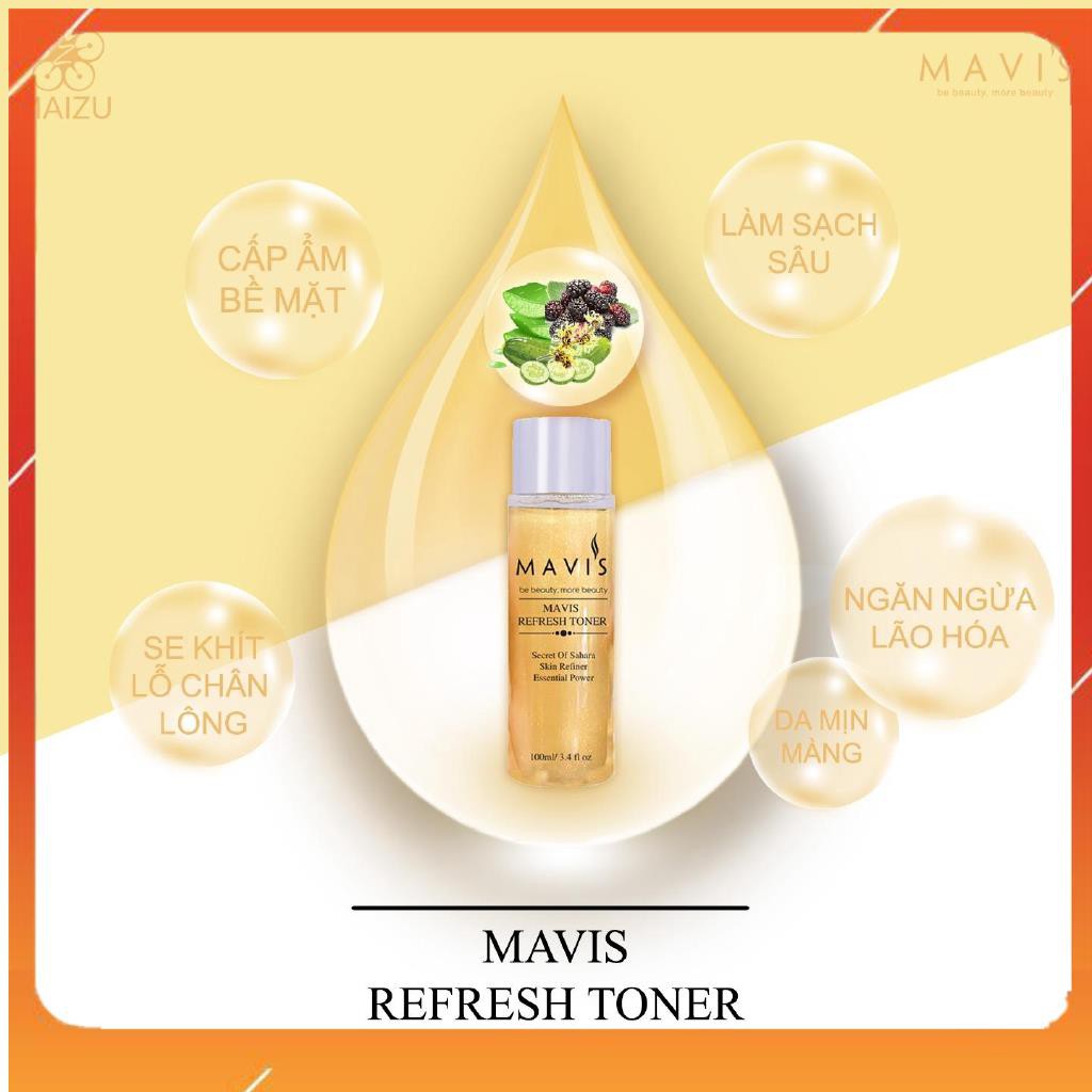 [HOT] Tinh Thể Cấp Nước Căng Bóng Da - Toner Tinh Chất Vàng 24K - Mavis Refresh Toner | BigBuy360 - bigbuy360.vn