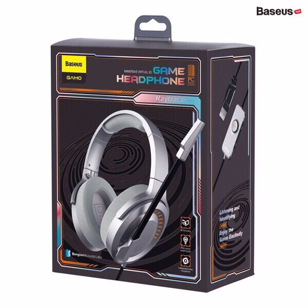 Tai Nghe Chuyên Game Có Dây USB/Type-C, Âm Thanh Stereo 3D Có Đèn LED, Mic HD Cho Máy Tính - Baseus D05