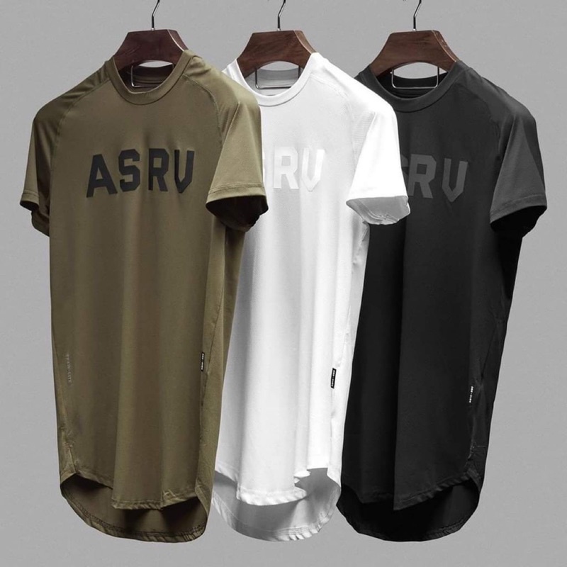 Áo Thun Thể Thao Nam Cổ Tròn Vạt Bầu ASRV Thun Lạnh Cao Cấp