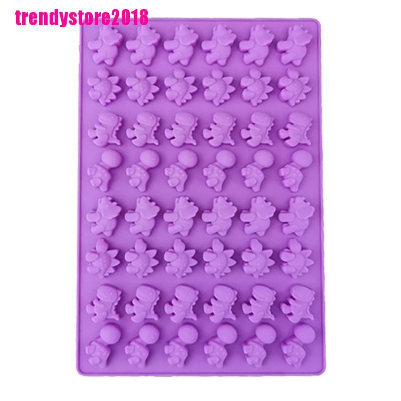 Khuôn Làm Đá / Sô Cô La / Kẹo Mềm 48 Lỗ Hình Khủng Long