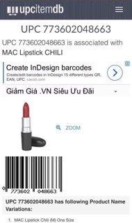 Son Mac chính hãng Chili- Ruby woo- Lady Danger