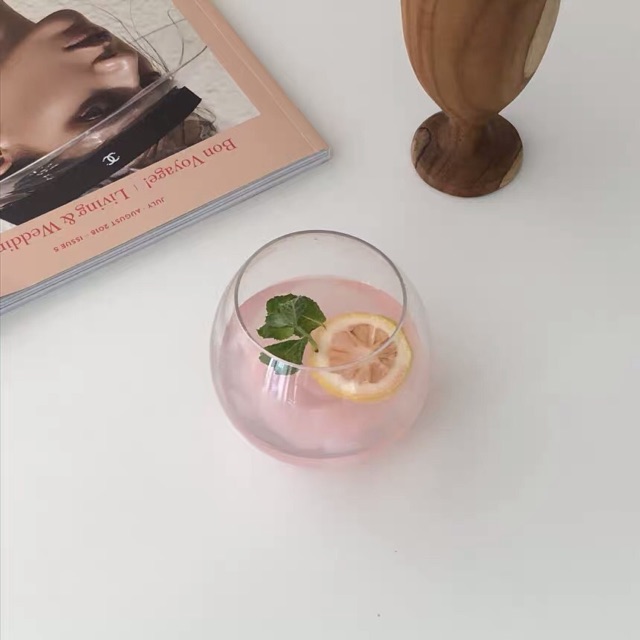 LY CỐC THỦY TINH TRÒN BONBON, ĐÁY MỎNG PHONG CÁCH HÀN QUỐC | BigBuy360 - bigbuy360.vn