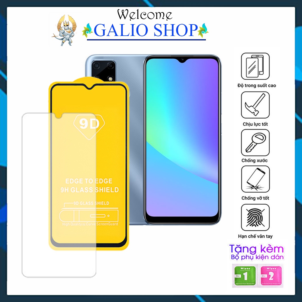 Kính cường lực Realme C11 C12 C15 C25 C25s C25y C21 C21y Full Màn Trong Suốt 21H 9D chống trầy xước rơi vỡ màn hình