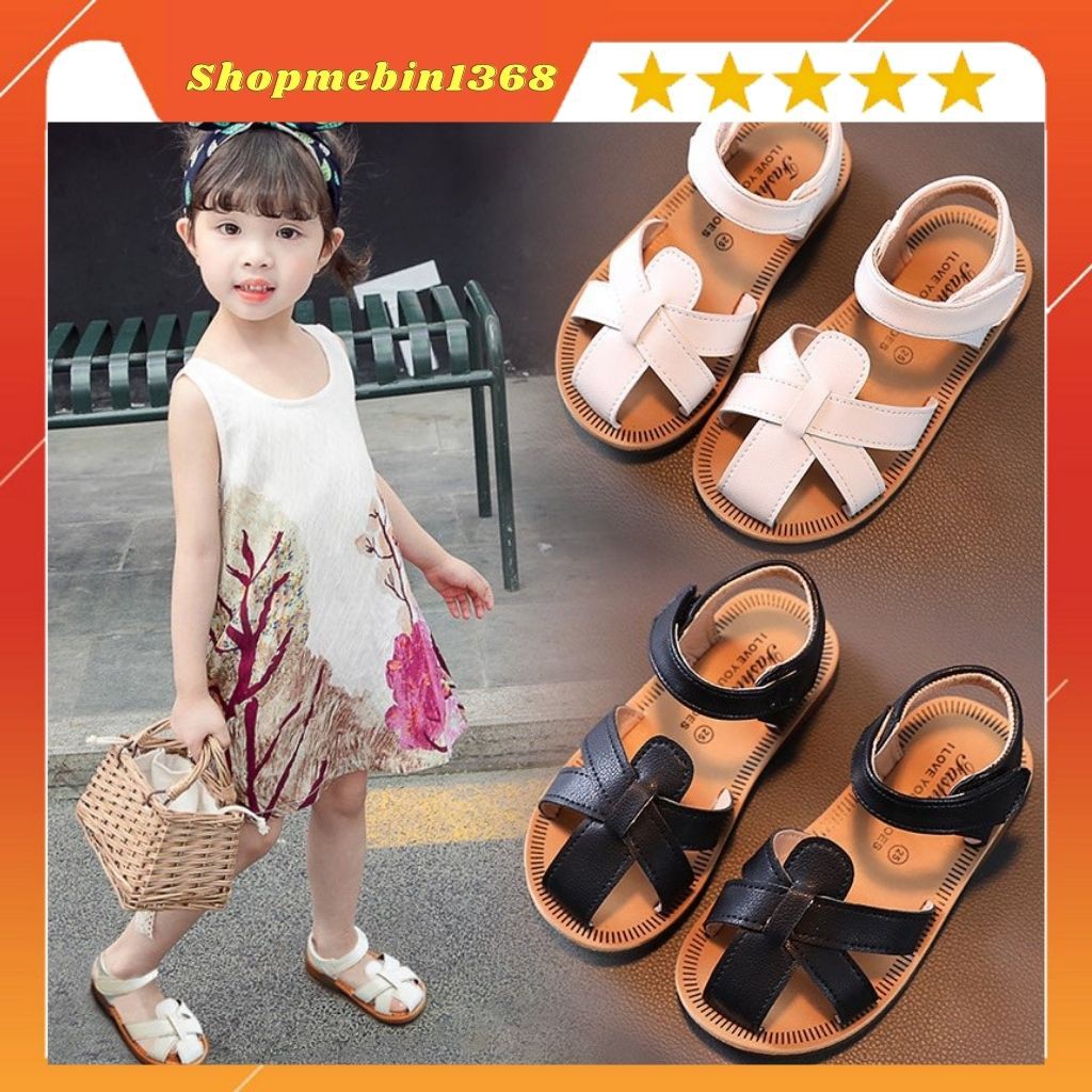 Giày sandal cho bé gái 3-6 tuổi, dép quai hậu trẻ em thiết kế đế cao su mềm, chống trơn trượt cho bé -MG029