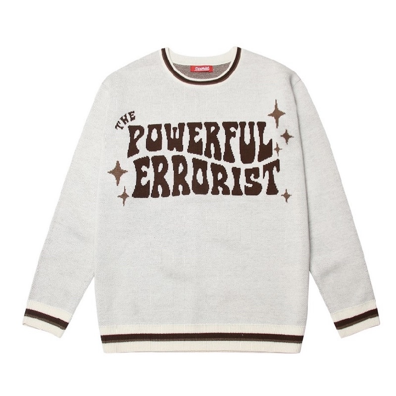 Áo ERRORIST len powerful kem/nâu