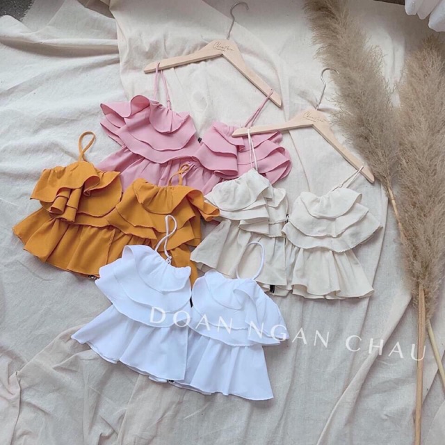 Áo kiểu 2 Dây Bèo Tầng