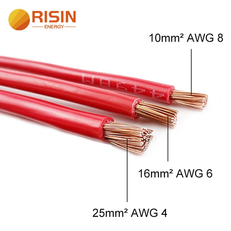 Dây Cáp Nối Năng Lượng Mặt Trời 8 / 6 / 4 Awg