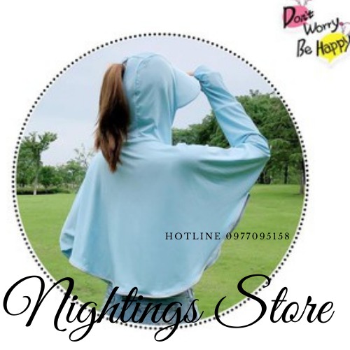 [HOTTREND] Aó Chống Nắng , Dài Nữ Toàn Thân , 2 Lớp, Chất Cotton, Thông Hơi, Ngăn Ngừa Tia UV từ 40- 70 Kg | BigBuy360 - bigbuy360.vn