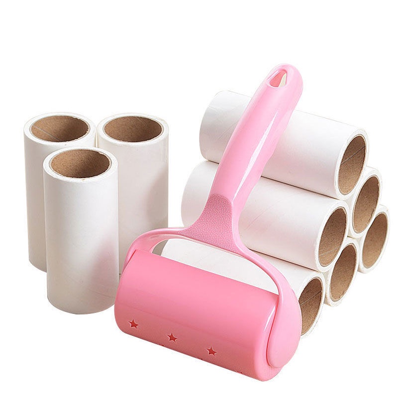 Cây Lăn Bụi Thông Minh 16cm Làm Sạch Quần Áo, Sàn Nhà,Ga Giường, Sofa Tiện ích (Cây Lăn + 1 Lõi Lăn)