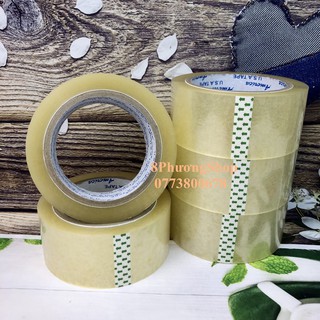 Băng keo dán thùng 100 yard ( 1 cuộn ) – Băng keo trong đóng hàng