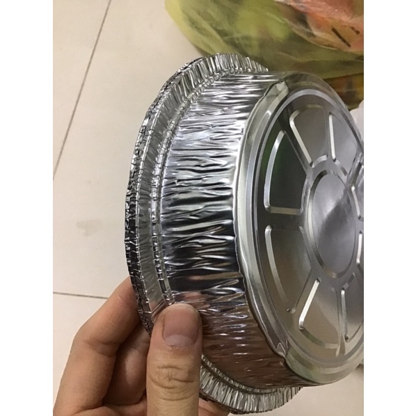 30 Khay giấy bạc nồi chiên không dầu 19cm x 4cm