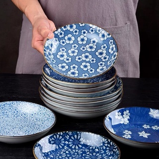 [Mã SKAMLTSM9 giảm 10% đơn 99K] Đĩa tròn lòng sâu hoa lam
