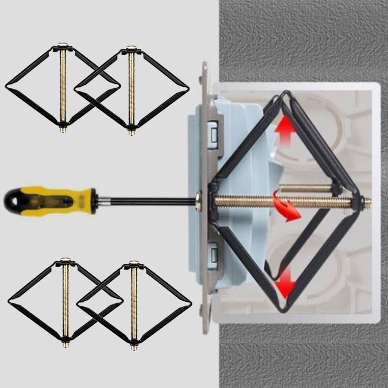 Set 4 Thanh Công Tắc Hỗ Trợ Sửa Chữa Băng Cát Sét 86mm Gắn Tường Có Thể Tái Sử Dụng