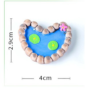 Tiểu cảnh hồ sen mini bằng đá resin