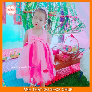 VÁY BÉ GÁI TẶNG CÀI TÓC