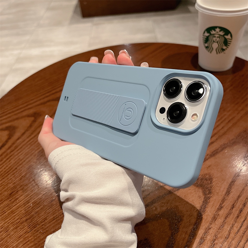 Ốp Điện Thoại Silicone Mềm Chống Sốc Có Vòng Tay Từ Tính Cao Cấp Cho iPhone 11 12 Pro 13 Pro max