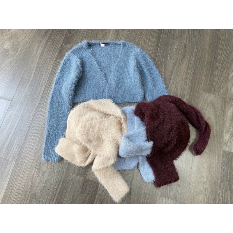 ÁO KHOÁC LÔNG CROPTOP CARDIGAN