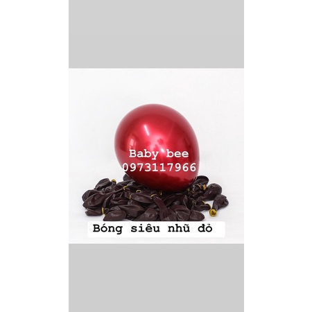 Set 10/30/50 Bóng Chrome Siêu Nhũ Đỏ 2 Lớp