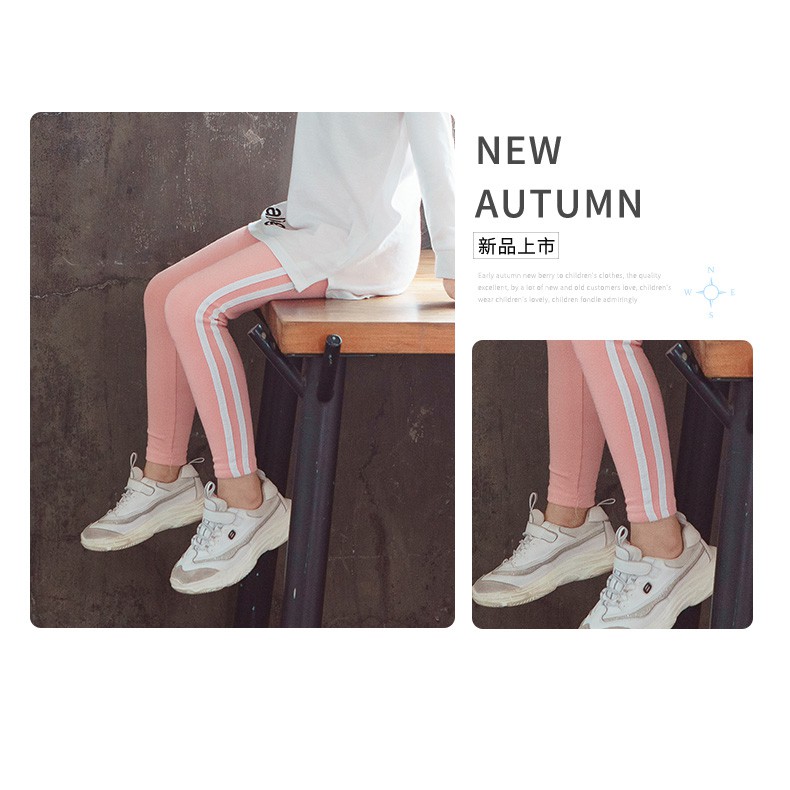 Quần Legging Cotton Phong Cách Hàn Quốc Cho Bé Gái