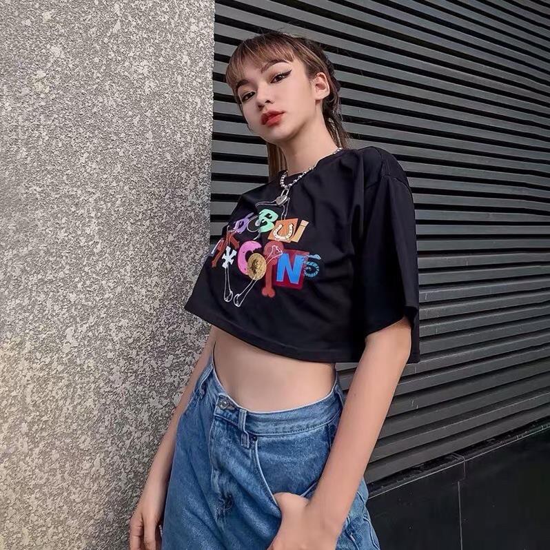[Mã FASHIONG10 giảm 10k đơn 50K] Áo Croptop Nữ BoBui 🦋FREESHIP🦋 Áo Phông Dáng Ngắn Cộc Tay I | BigBuy360 - bigbuy360.vn