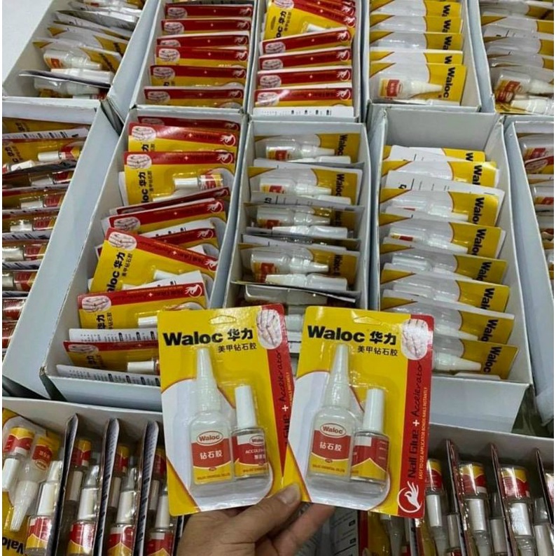 Keo waloc , keo gắn móng gắn đá waloc