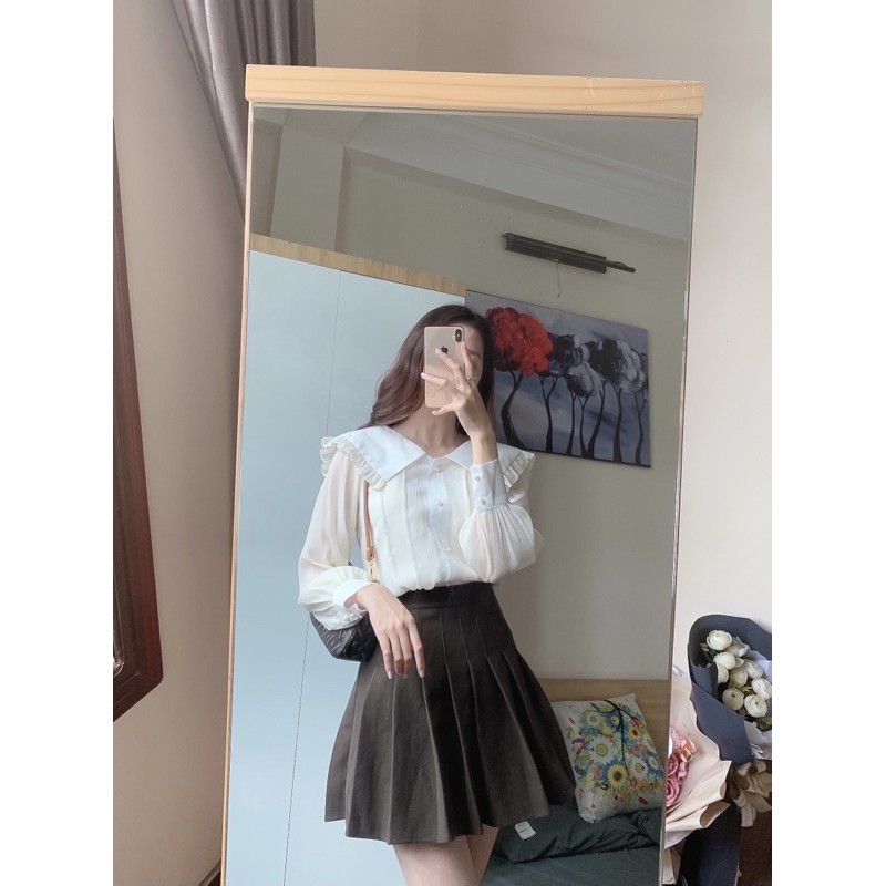 ❤️ Mirina shirt - áo sơ mi lụa cát 2 lớp