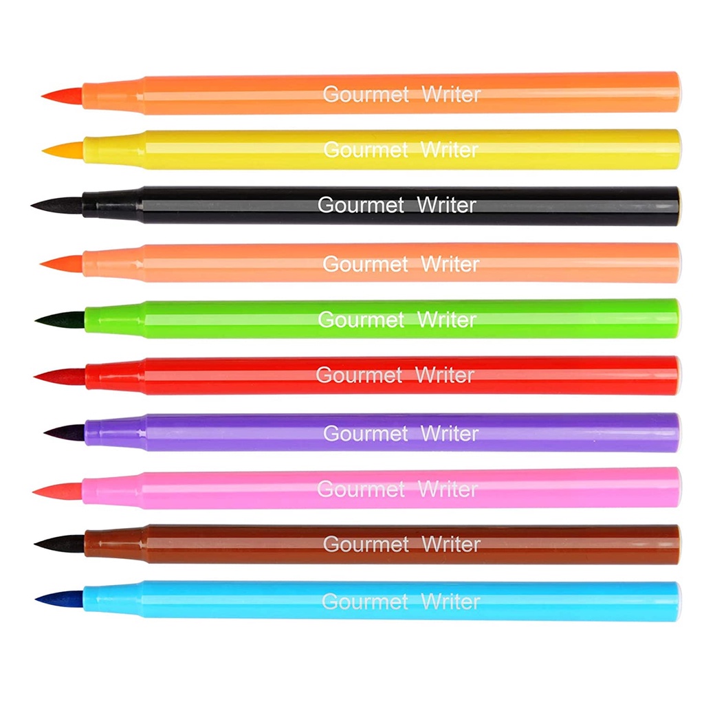 Bút Vẽ Trang Trí Bánh Quy/Bánh Kem 10 Màu Có Thể Ăn Được DIY