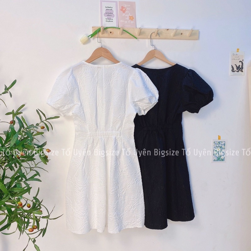 (T.U Bigsize 50-80kg) Váy Xốp Sơ Mi Phong Cách Ngọt Ngào #57 Có Chun Sau