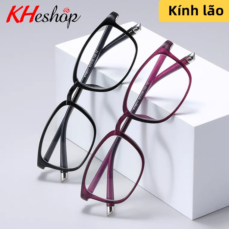 Kính viễn thị đọc báo, tròng TR90, nhìn xa gần, gọng vuông bầu, thay đổi độ linh hoạt phù hợp góc nhìn 3 màu Y8012