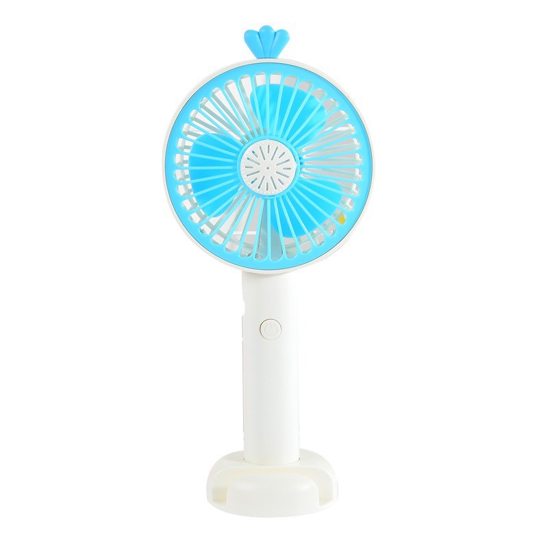 Quạt Mini tích điện tiện lợi có giá để điện thoại để bàn #5
