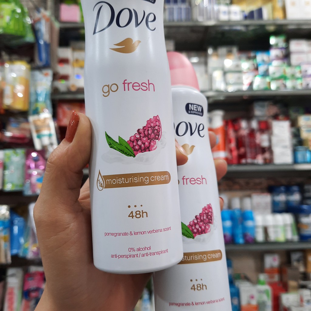 Xịt Khử Mùi Dove Go Fresh 48h - 150ml(hương Lựu)