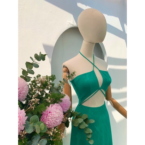 Váy maxi cut-out tôn dáng 🥦FREESHIP🥦 Váy maxi cut out cực xinh Váy có 3 màu 2 size SM