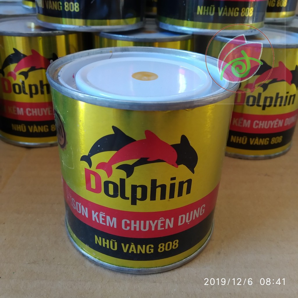 Sơn Nhũ Vàng Dolphin 200gram- Sơn đa năng trên tất cả các bề mặt