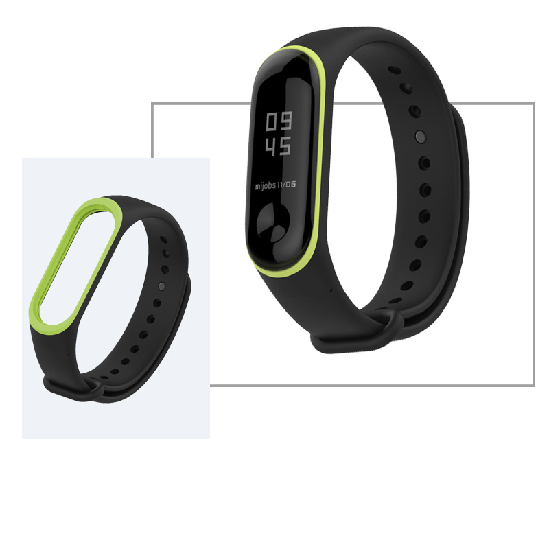 Dây Đeo Thay Thế MIJOBS Chất Liệu Cao Su Hoạ Tiết Rằn Ri Cho Xiaomi Mi 3 4 Mi Band 5