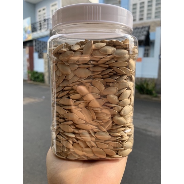 Hạt bí rang Hùng Kí đều đẹp không lép hũ 500gr