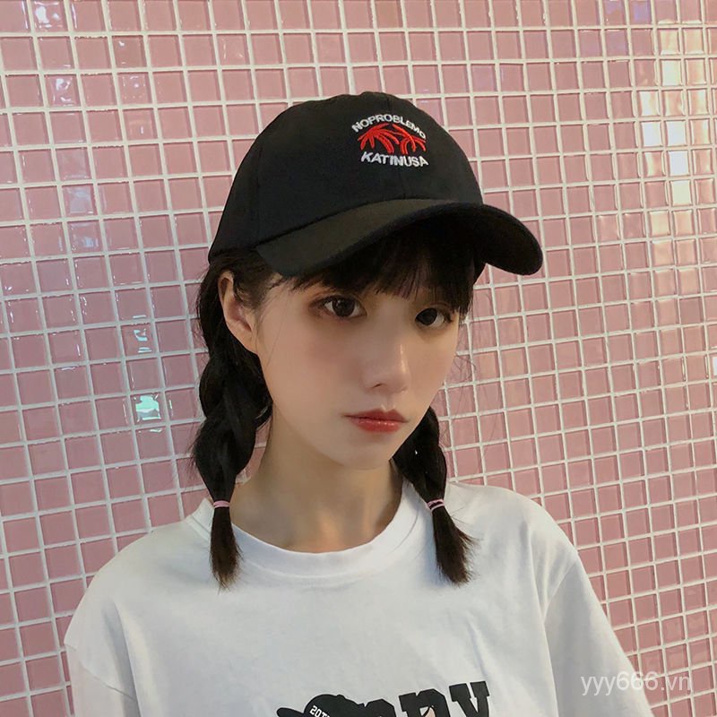 Hat Female Korean-Style Student All-match Baseball Cap Fashion Sunscreen Sunbonnet Street Couple Embroidered Casquette Male