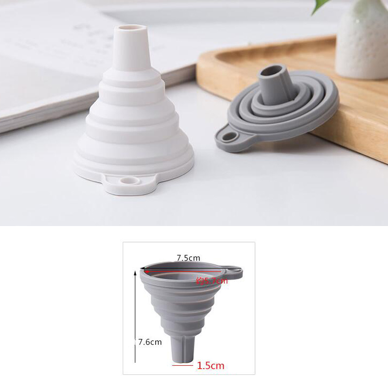 Phễu silicon cỡ mjpr có thể gấp gọn tiện dụng cho gia đình