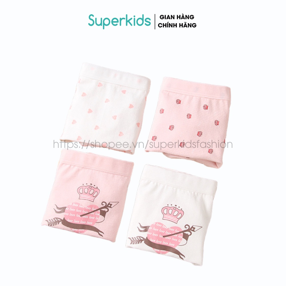 Quần chip bé gái chất vải cotton quần lót dễ thương 6-18kg QATE724