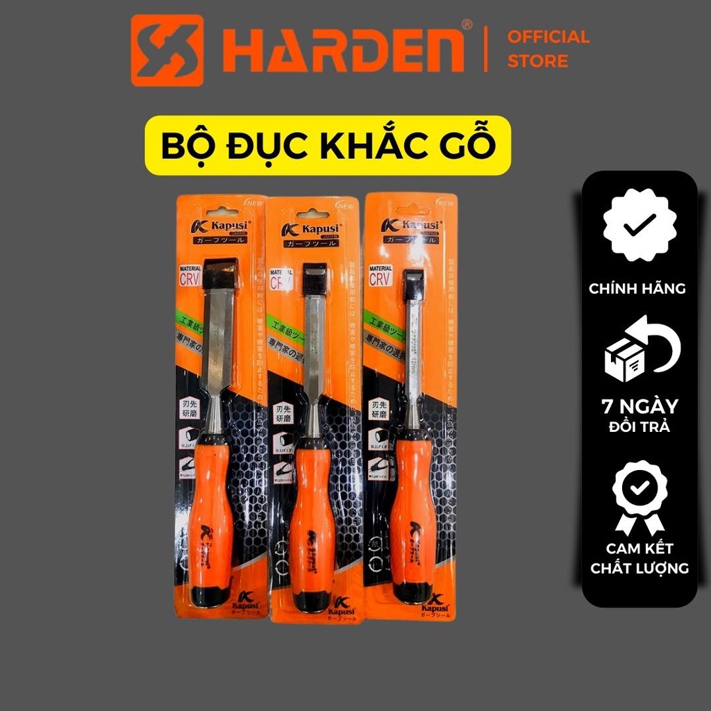 Bộ đục gỗ, khắc gỗ, tiện gỗ đa năng cầm tay 12-25mm Kapusi