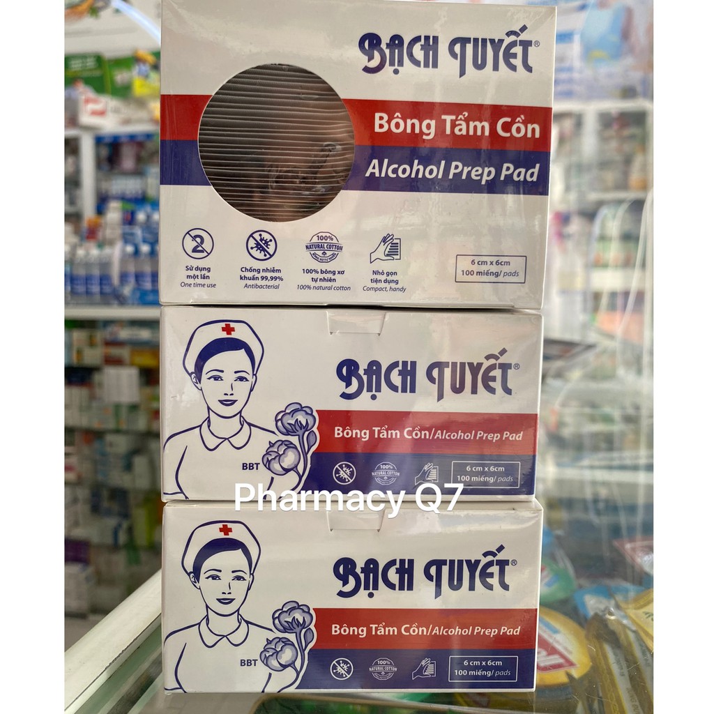 Bông Tẩm Cồn Bạch Tuyết - Alcol pad - Alcohol pad