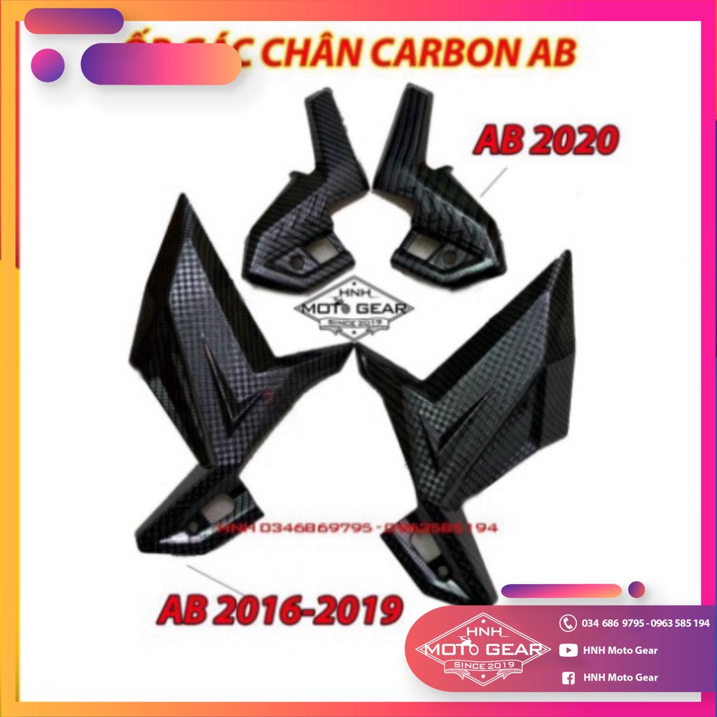 Ốp Gác Chân Carbon Cho Xe AB 2016-2019, 2020 Artista Chính Hãng