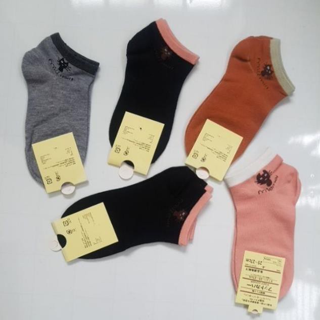 Combo 5 đôi tất nữ cổ ngắn miu miu