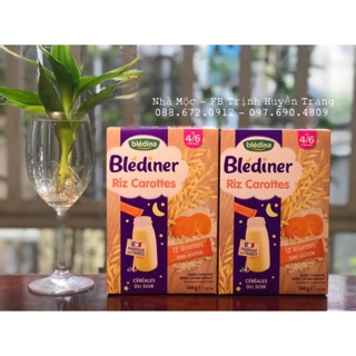BỘT LẮC SỮA ĐÊM BLEDINA 4/6 VỊ GẠO, CÀ RỐT