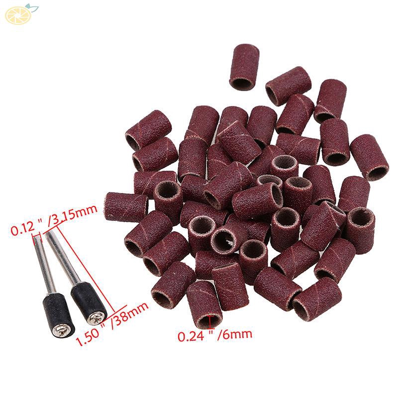Bộ 50 ống giấy ráp chà nhám 320grit kèm 2 trục gắn chuyên dụng chất lượng cao