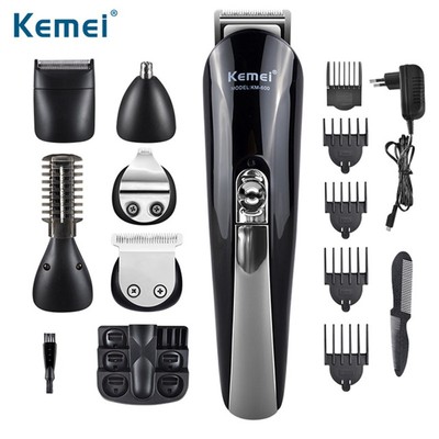 Tông Đơ Cắt Tóc Đa Chức Năng 11 in 1 Kemei KM-600