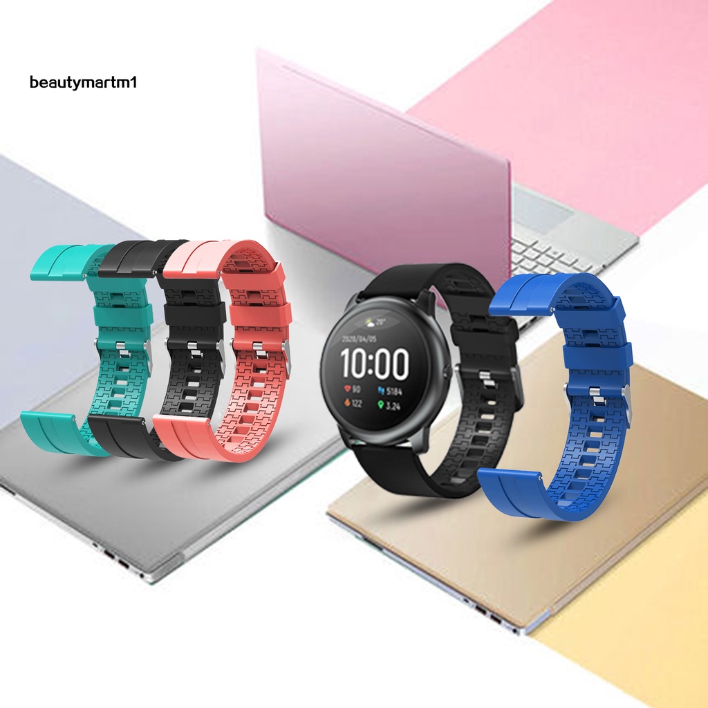Dây Đeo Silicone Mềm 20mm Cho Đồng Hồ Thông Minh Xiaomi Haylou Solar LS05 Beautymartm1