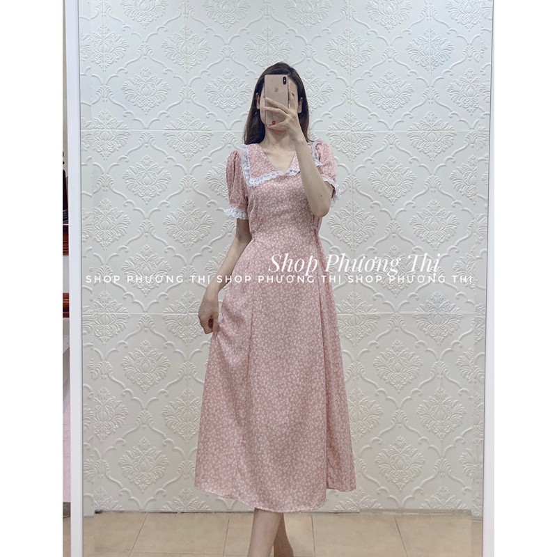 Đầm hoa nhí nàng thơ vintage tháng 4 (video/hình thật/sẵn) | BigBuy360 - bigbuy360.vn